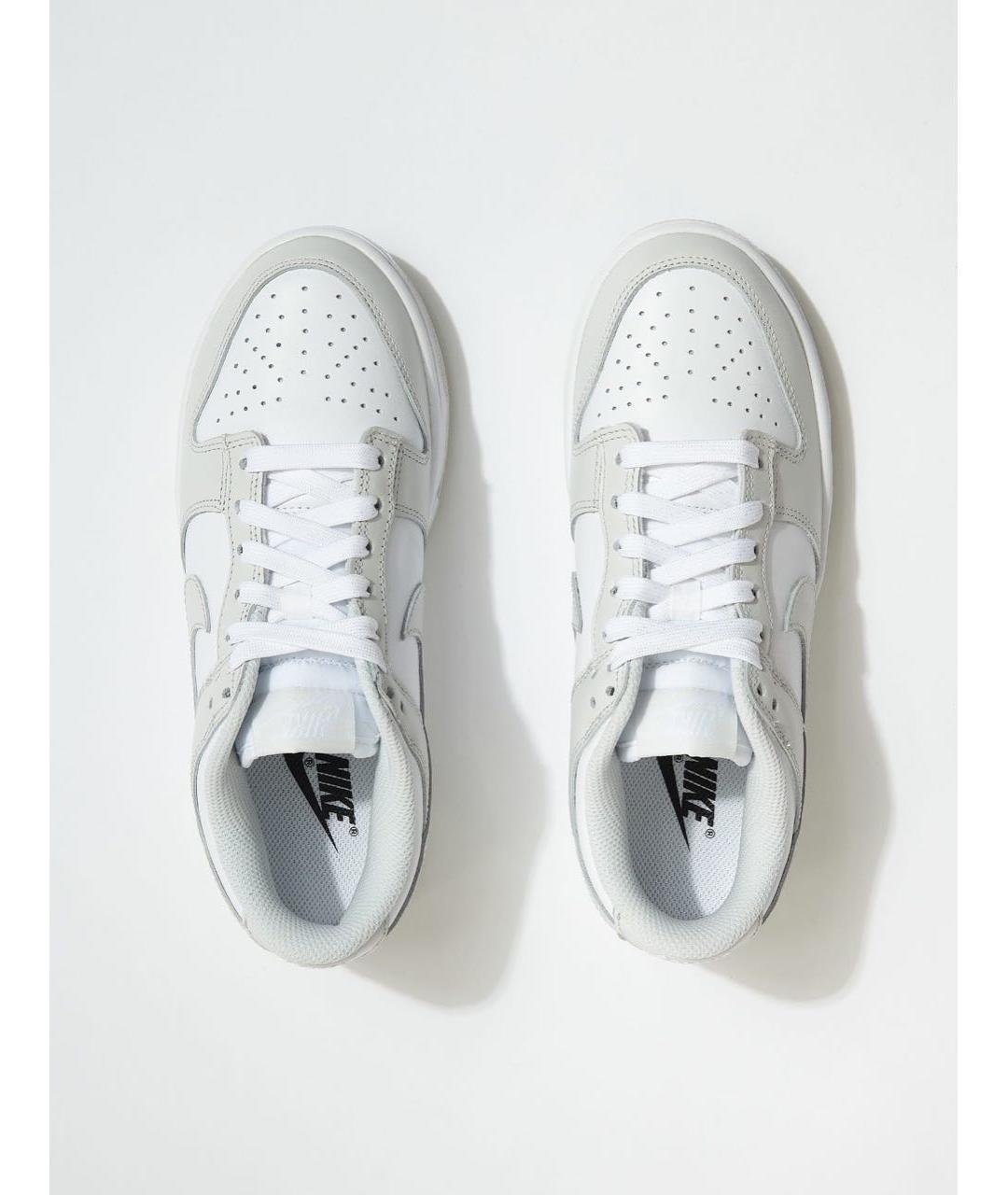 NIKE Серые кожаные кроссовки, фото 6