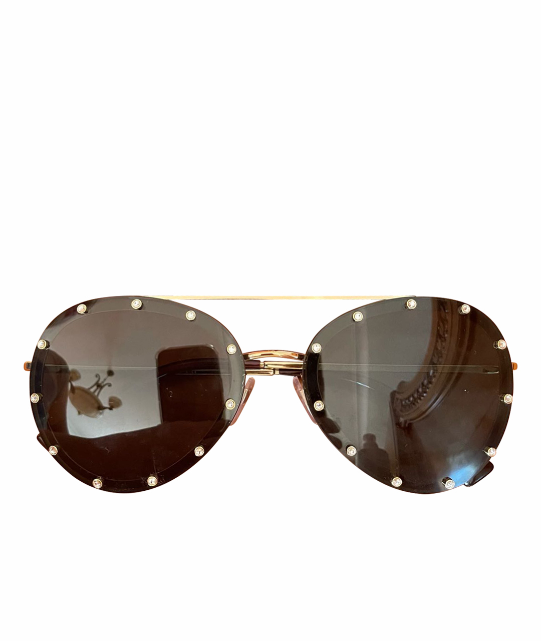 VALENTINO Черные солнцезащитные очки, фото 1