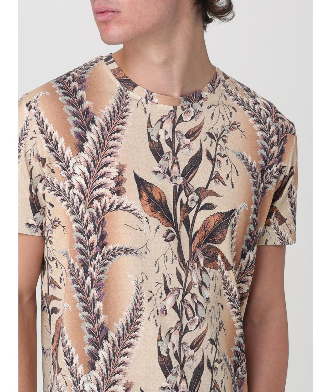 ETRO Бежевая хлопковая футболка, фото 6