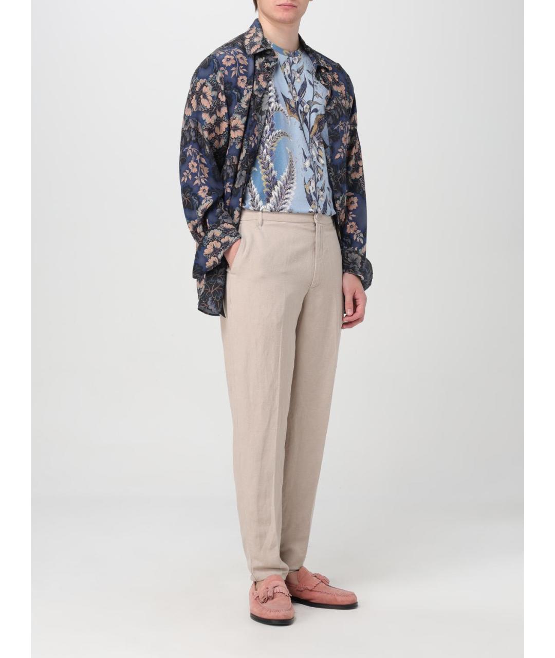 ETRO Синяя хлопковая футболка, фото 3