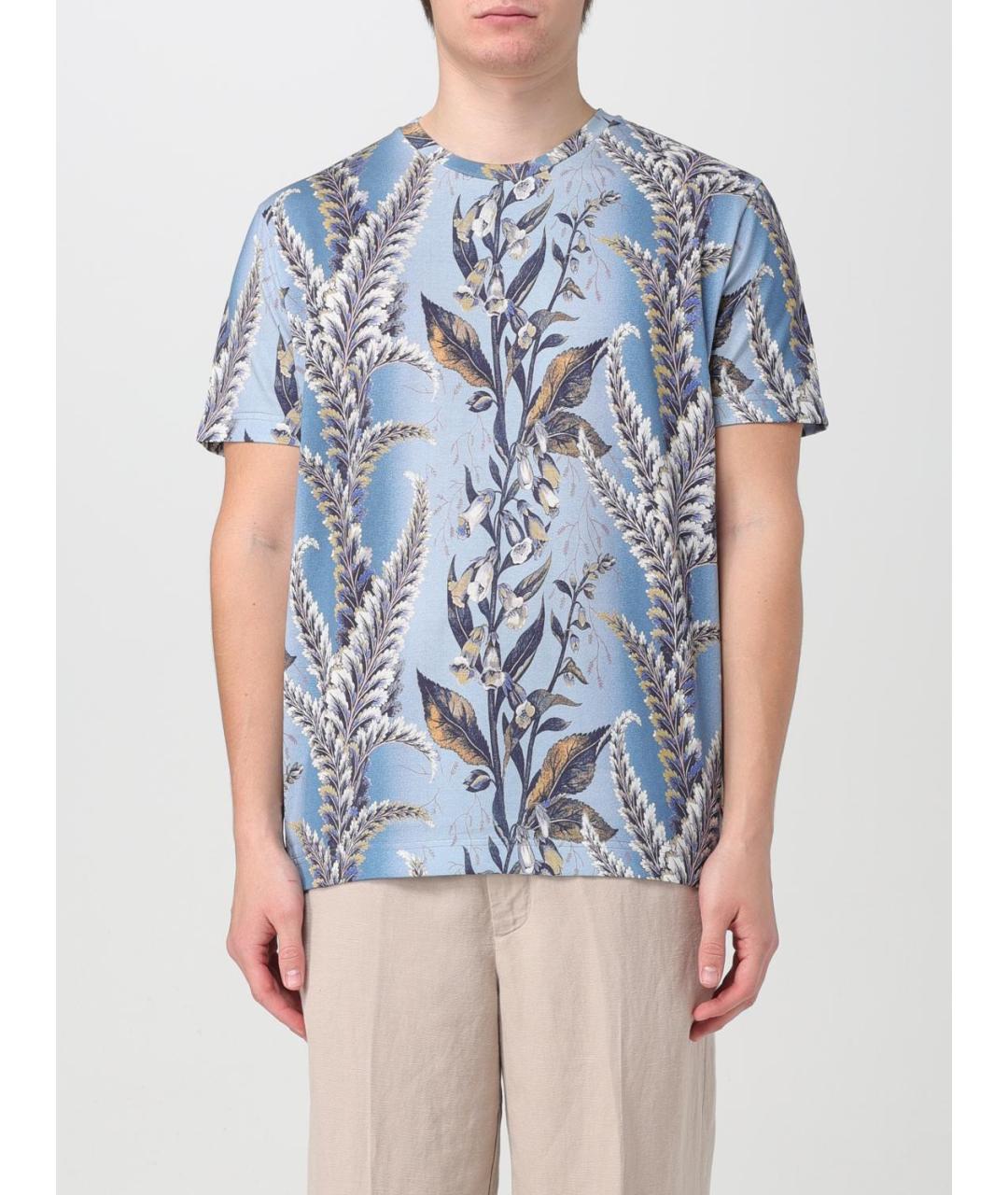ETRO Синяя хлопковая футболка, фото 2