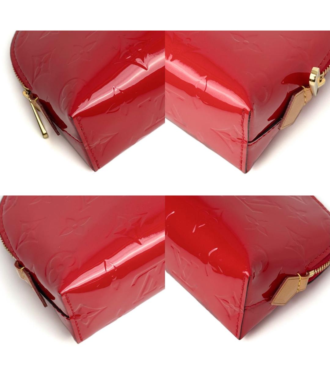 LOUIS VUITTON Красная косметичка из лакированной кожи, фото 7