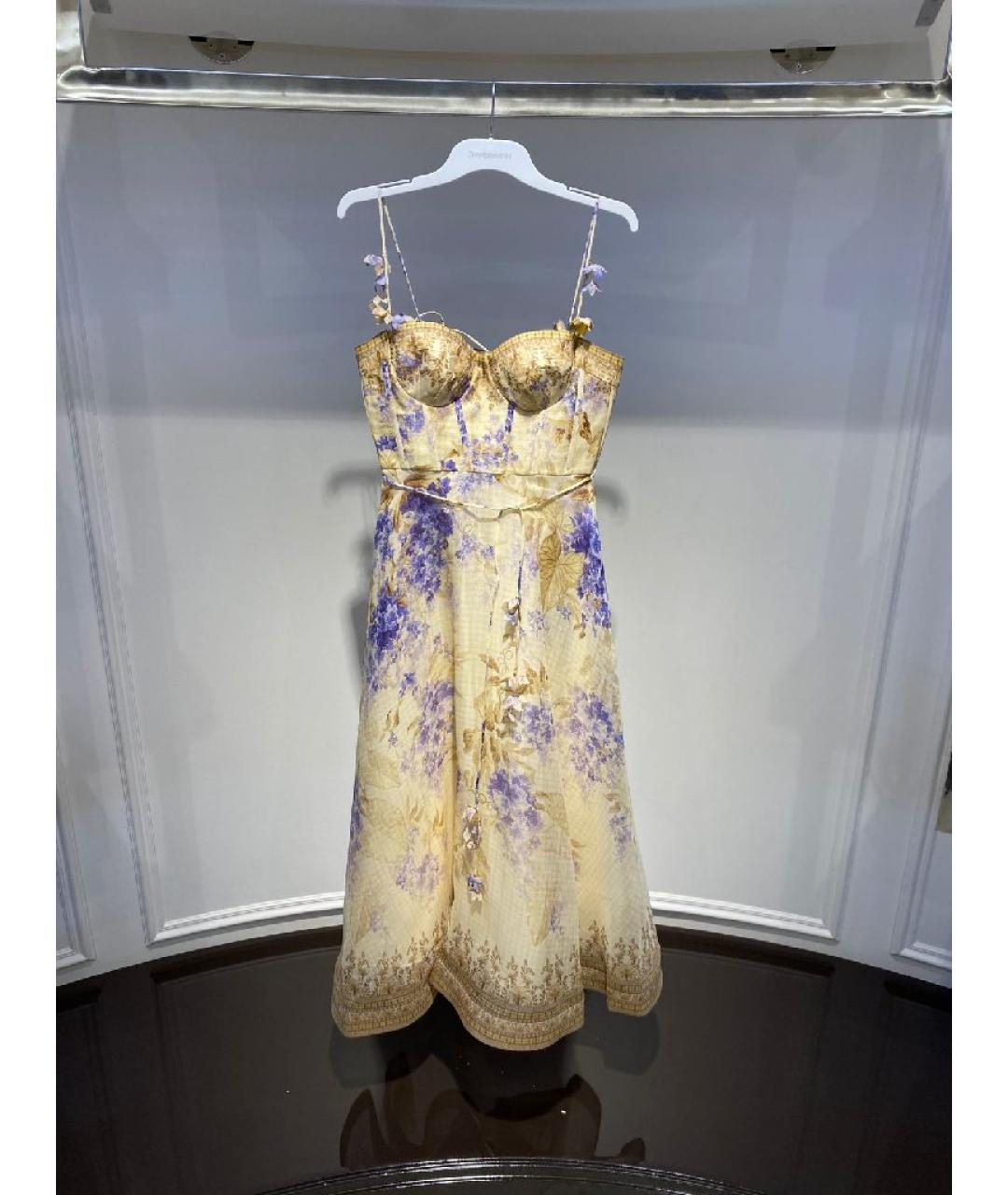 ZIMMERMANN Бежевое платье, фото 5