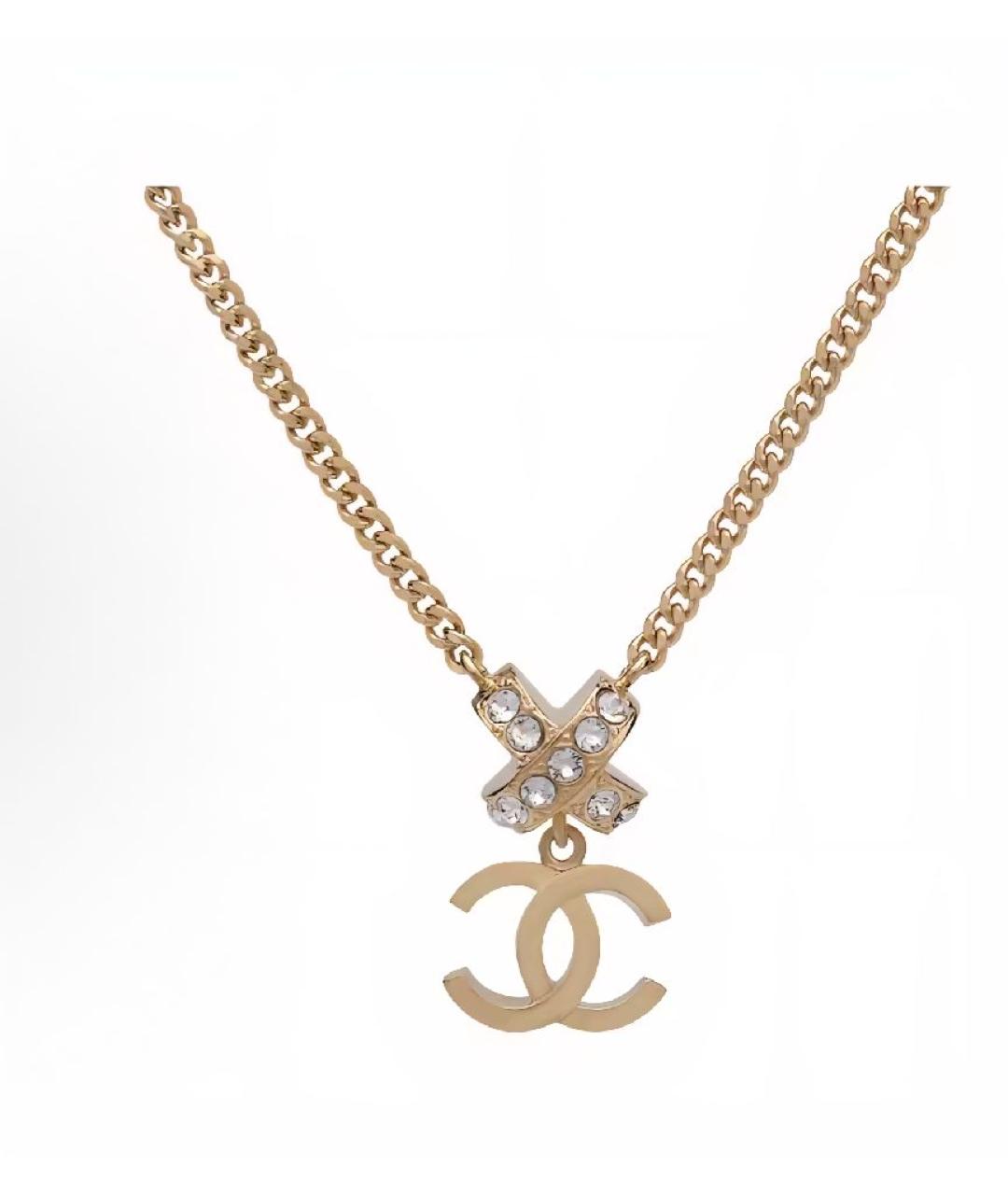 CHANEL Золотая металлическая подвеска, фото 5