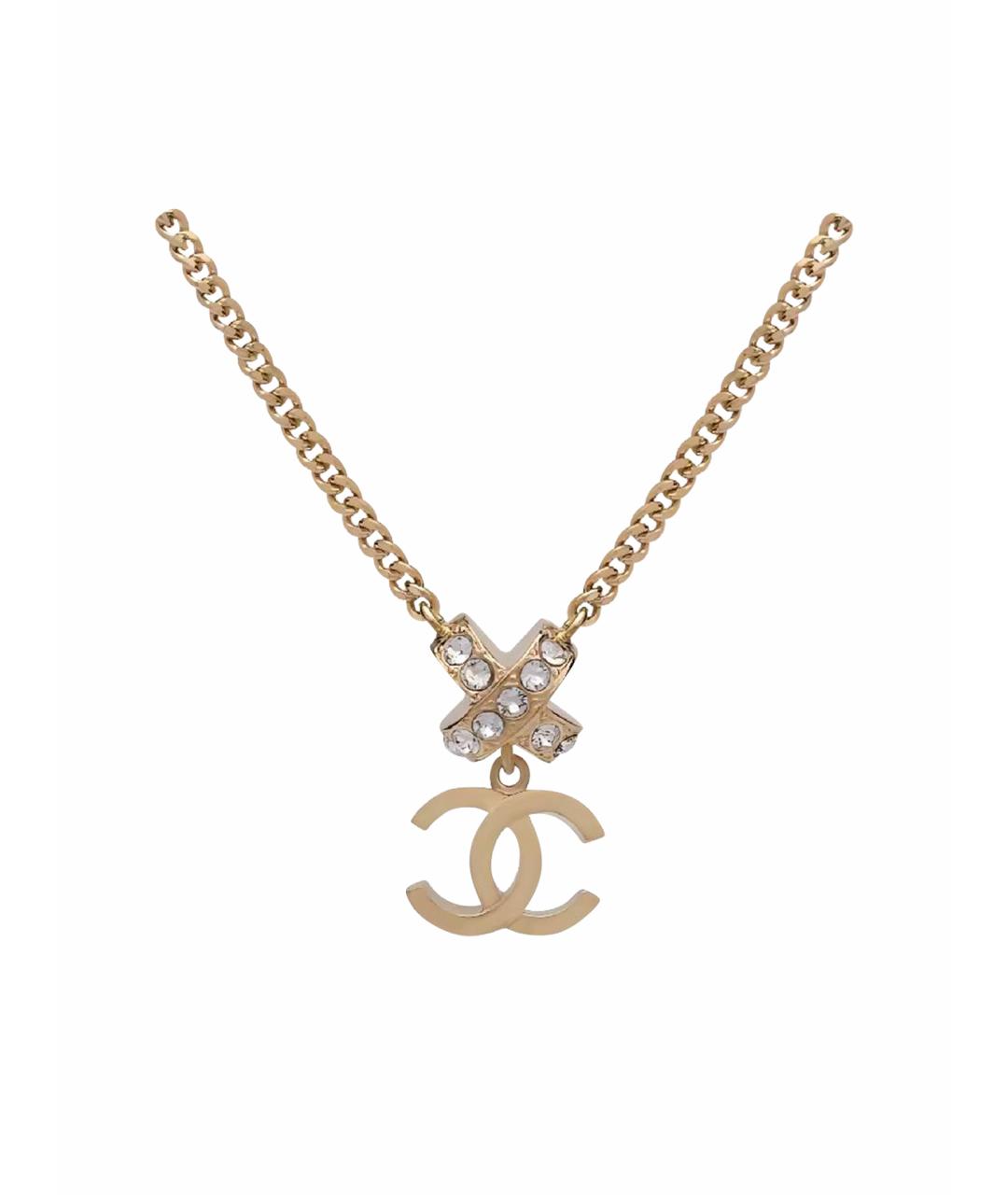 CHANEL Золотая металлическая подвеска, фото 1