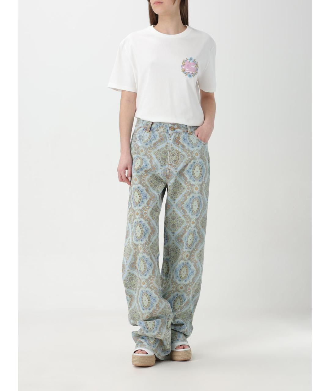 ETRO Мульти прямые джинсы, фото 3