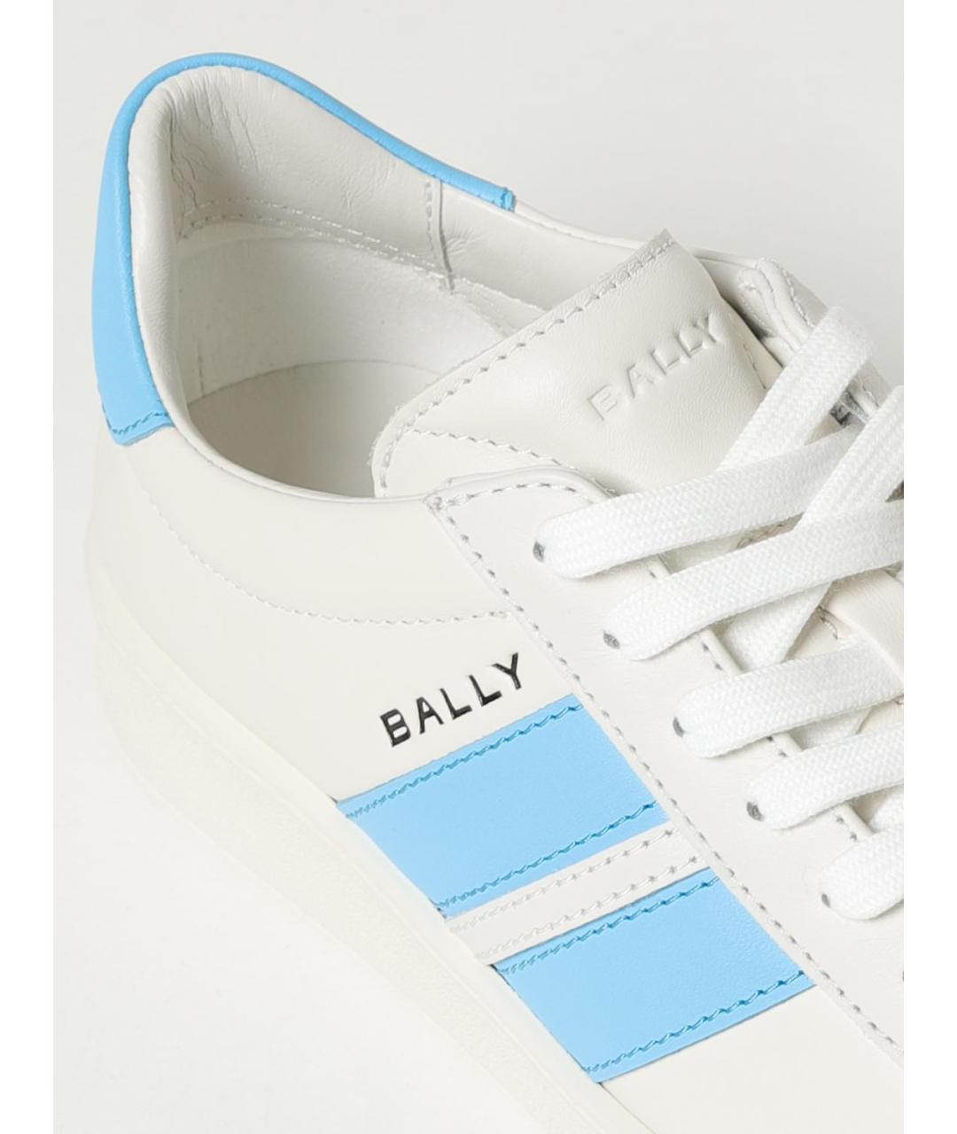 BALLY Белые кожаные кеды, фото 4