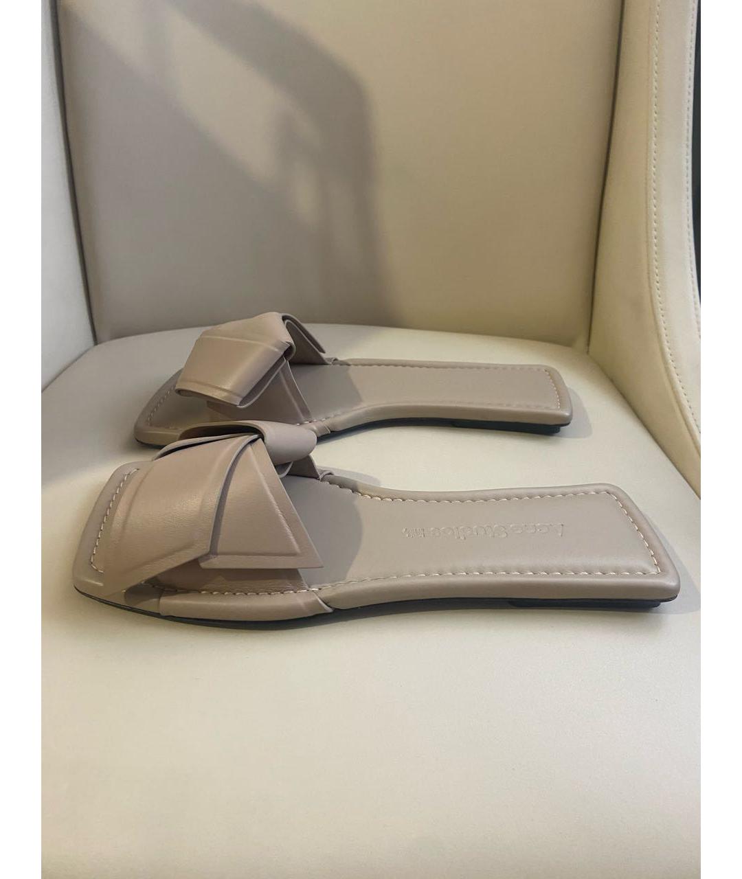 ACNE STUDIOS Кожаные шлепанцы, фото 5