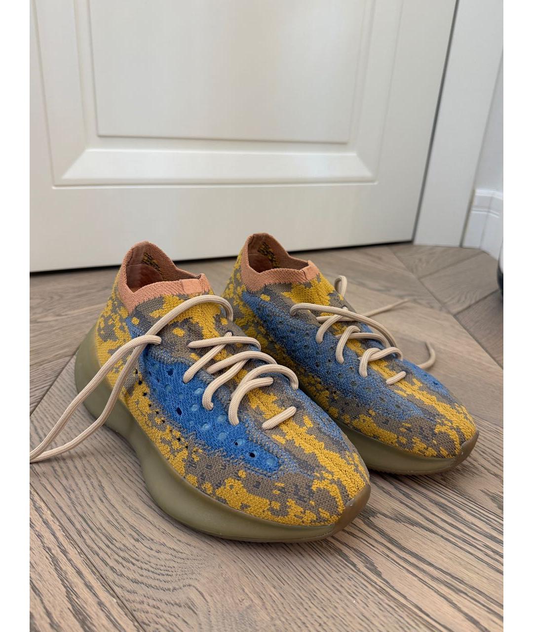 ADIDAS YEEZY Оранжевое неопреновые кроссовки, фото 2