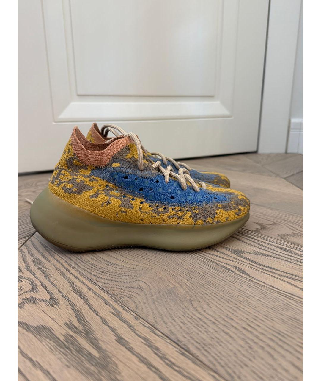 ADIDAS YEEZY Оранжевое неопреновые кроссовки, фото 4