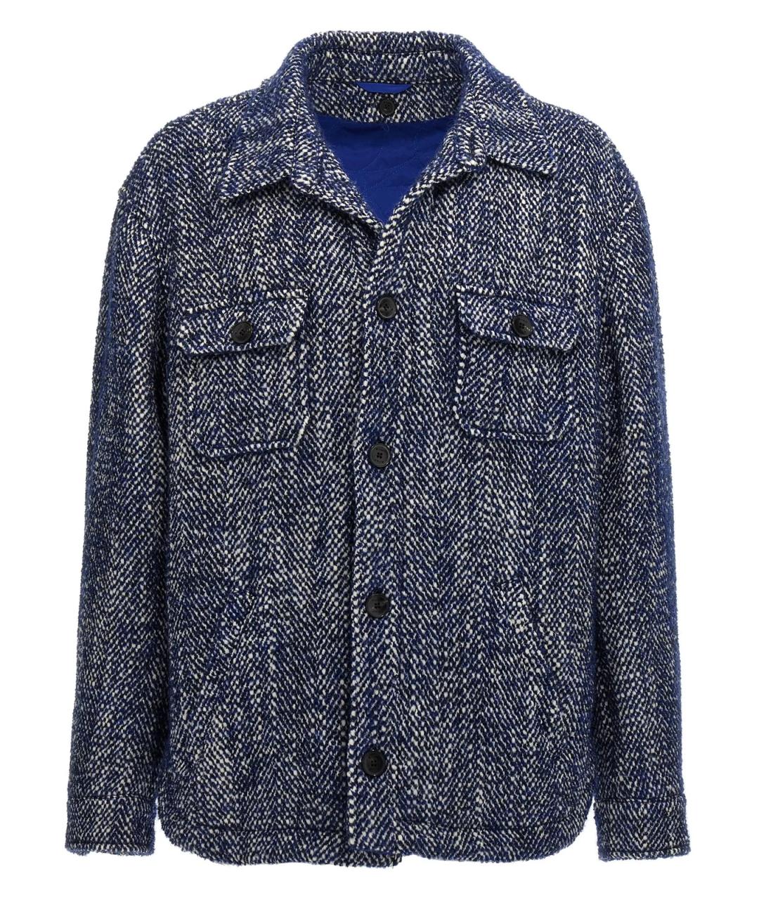 ETRO Синяя шерстяная куртка, фото 1