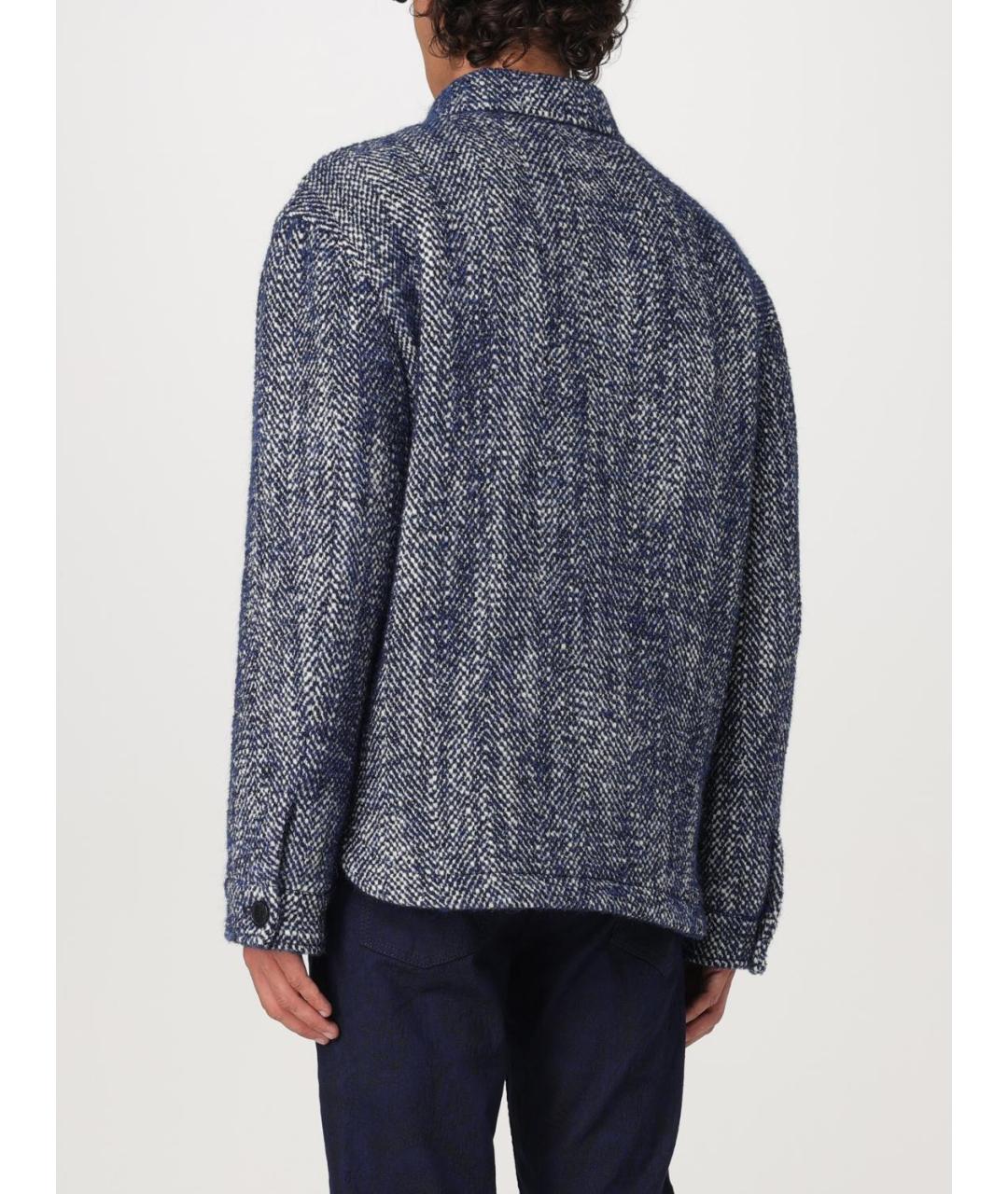 ETRO Синяя шерстяная куртка, фото 4