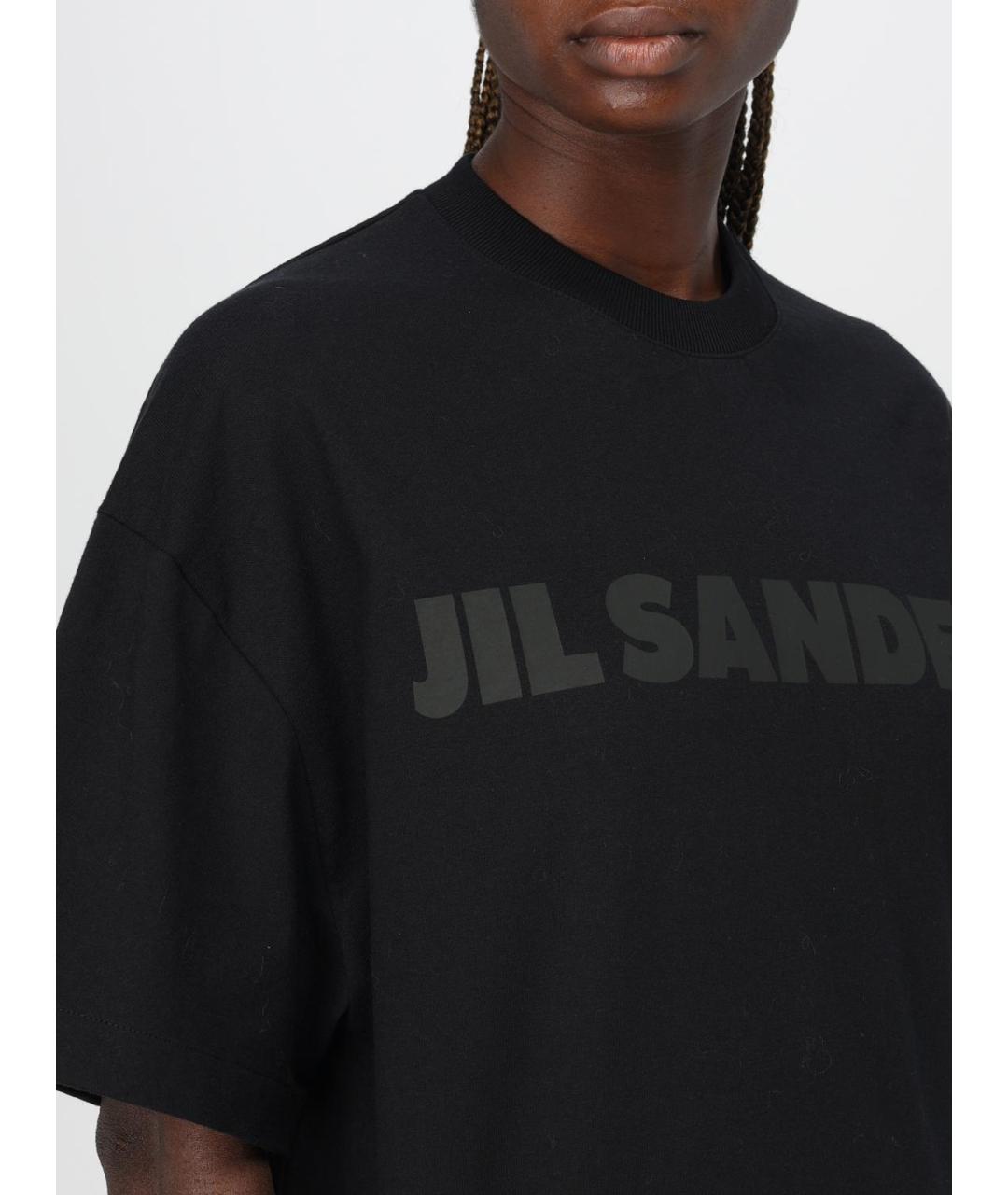 JIL SANDER Черная футболка, фото 6