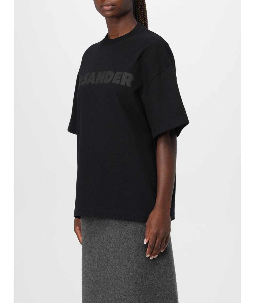 JIL SANDER Черная футболка, фото 5