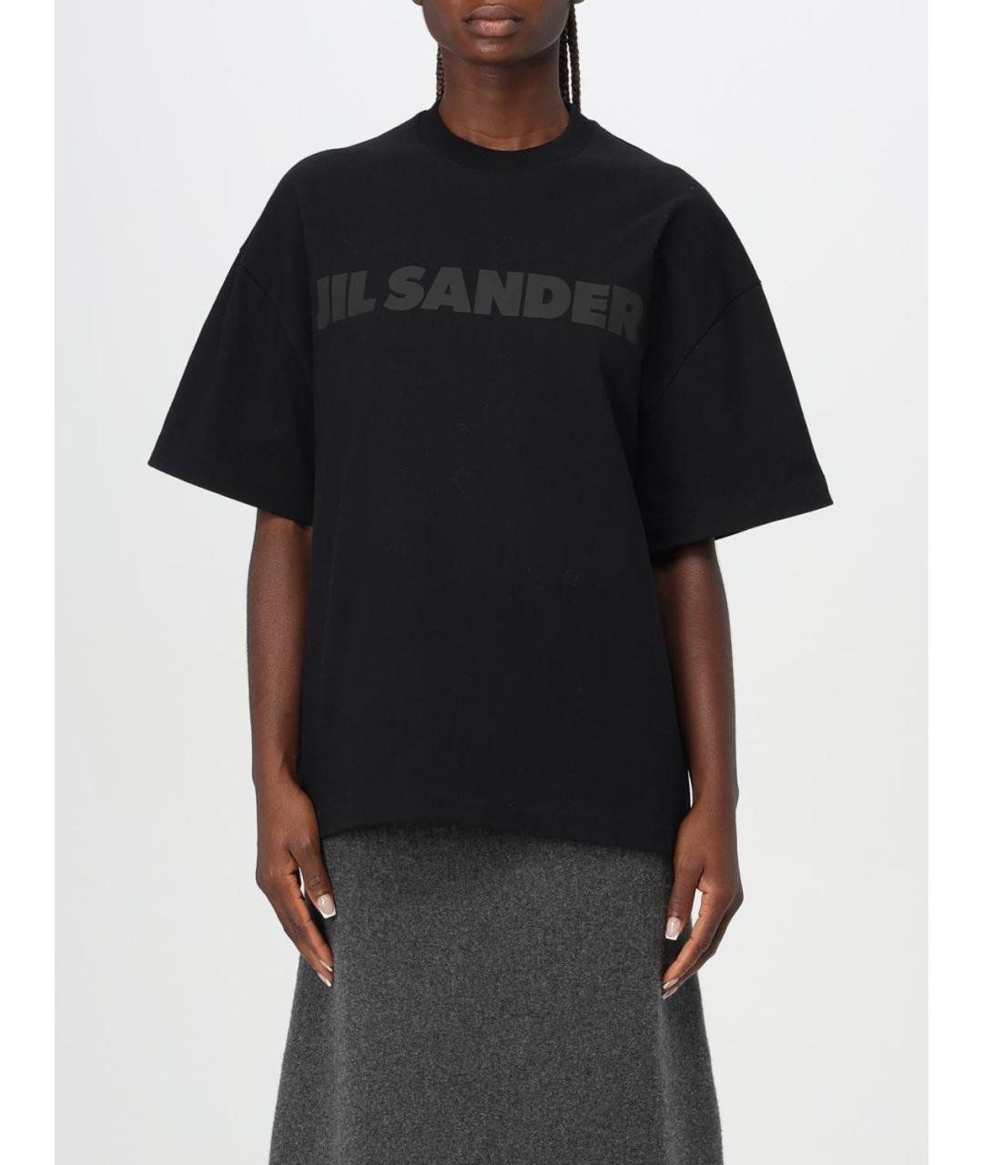 JIL SANDER Черная футболка, фото 2