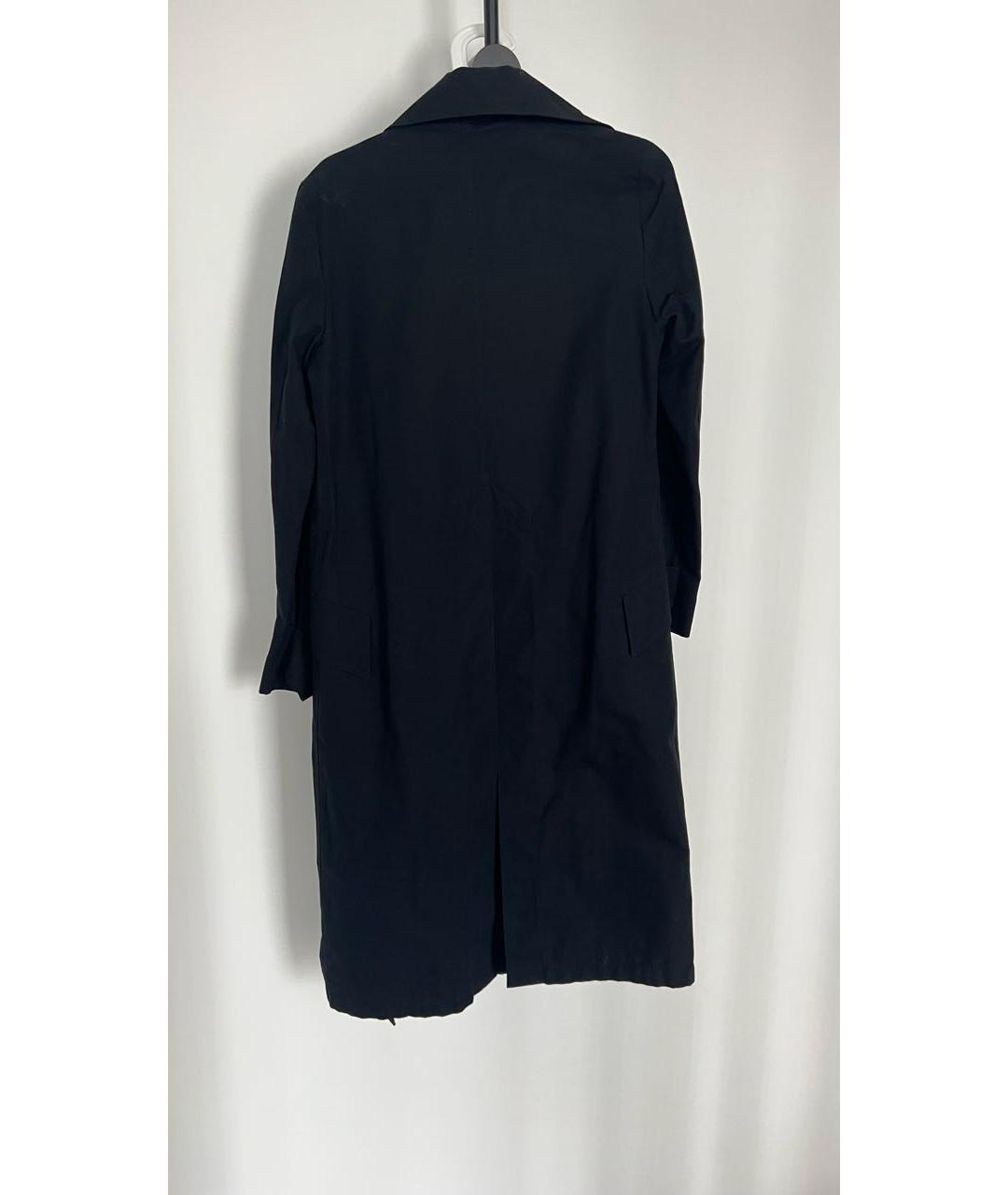 BURBERRY Черный хлопковый тренч/плащ, фото 2