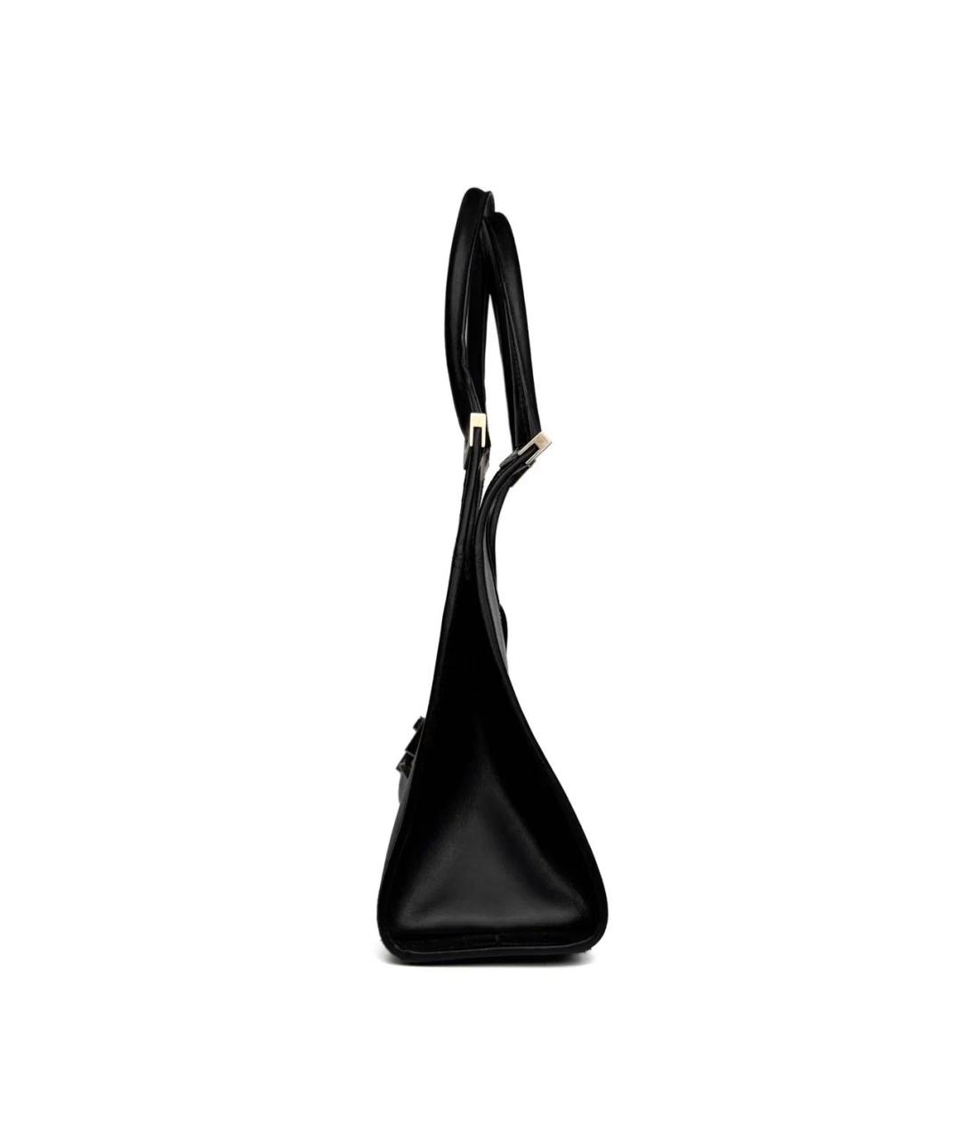 GUCCI Черная кожаная сумка с короткими ручками, фото 4