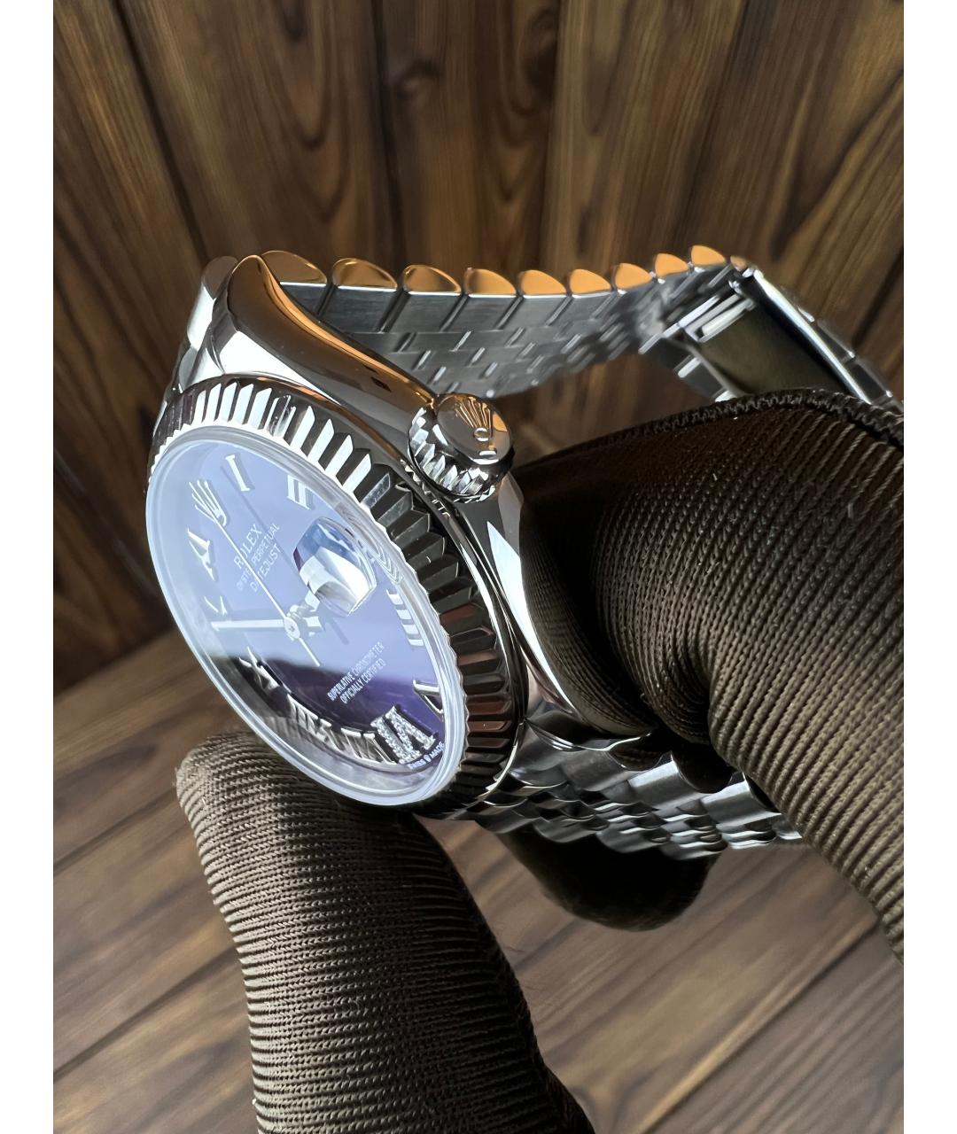 ROLEX Фиолетовые часы, фото 5