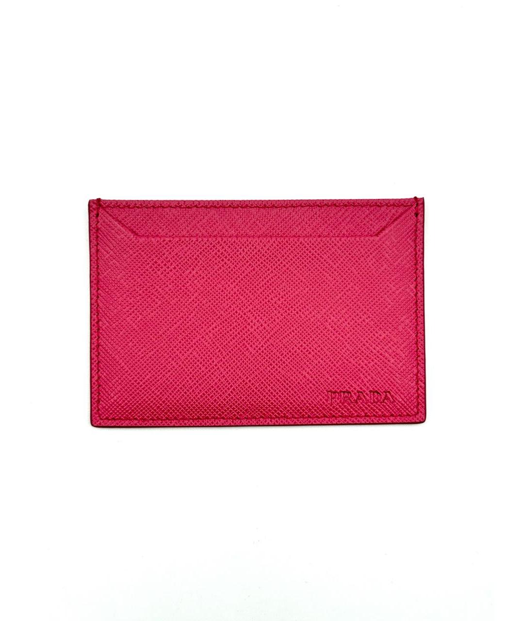 PRADA Розовый кожаный кардхолдер, фото 4