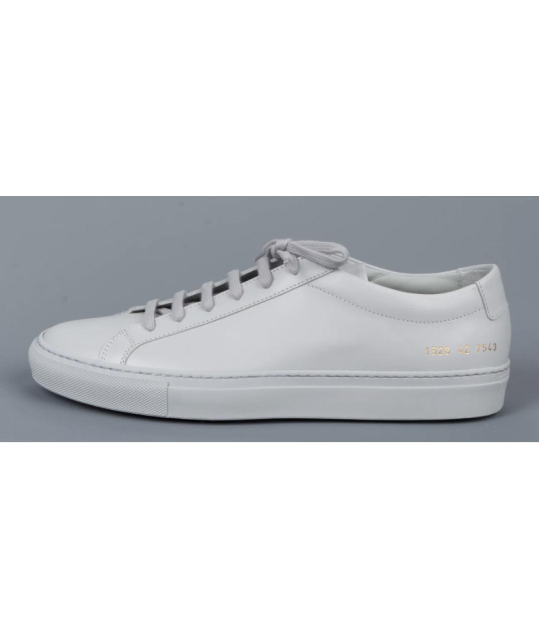 COMMON PROJECTS Белые кожаные низкие кроссовки / кеды, фото 6