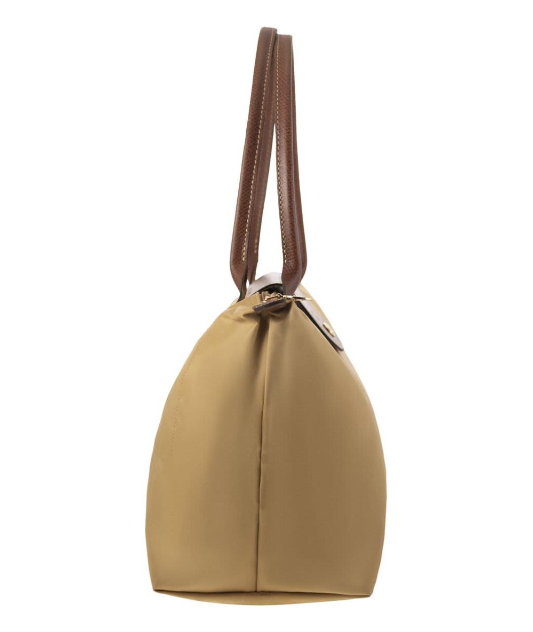 LONGCHAMP Бежевая тканевая сумка через плечо, фото 3