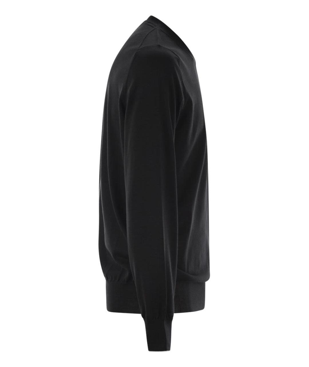BRUNELLO CUCINELLI Черный хлопковый джемпер / свитер, фото 3