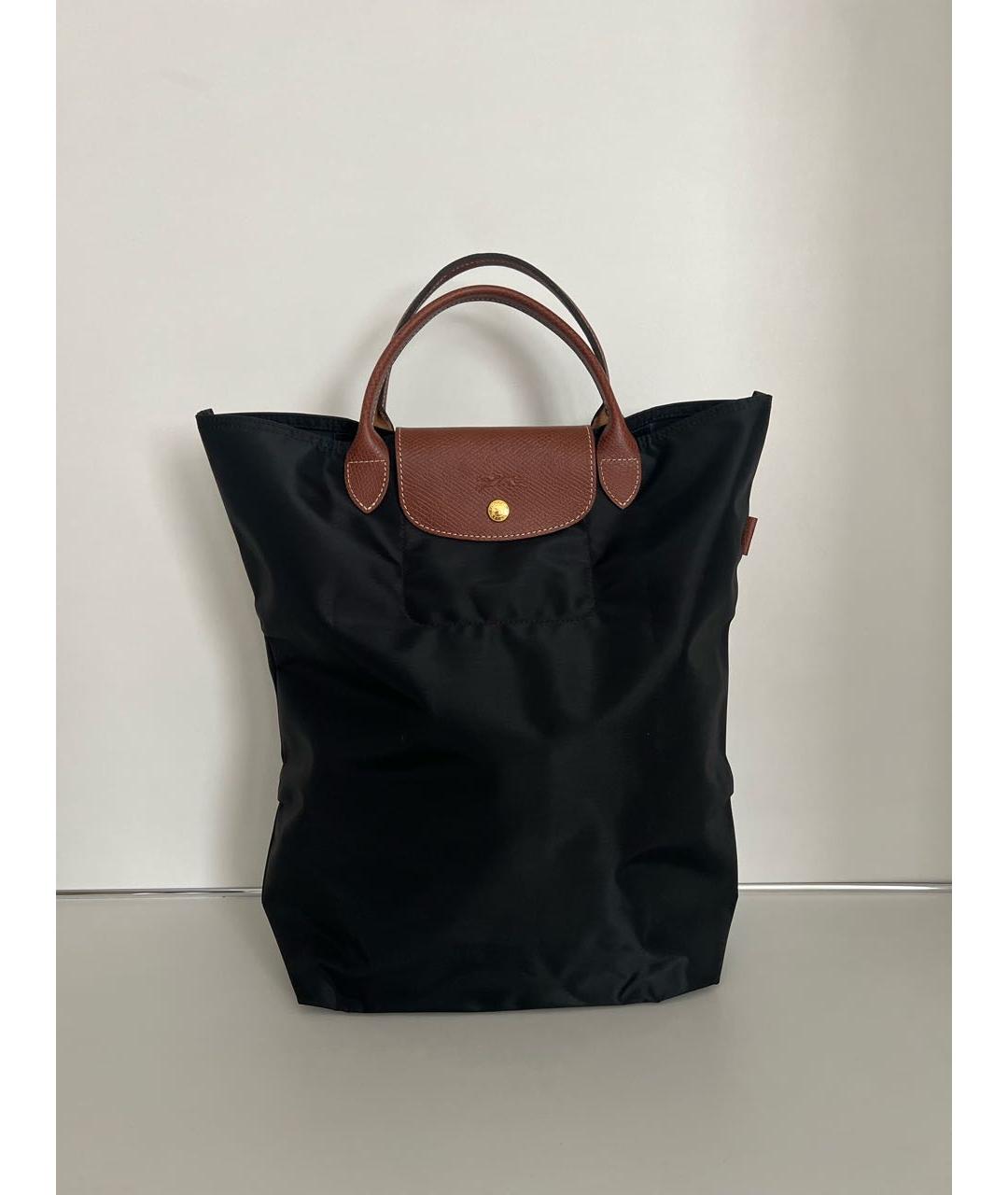 LONGCHAMP Черная синтетическая дорожная/спортивная сумка, фото 7
