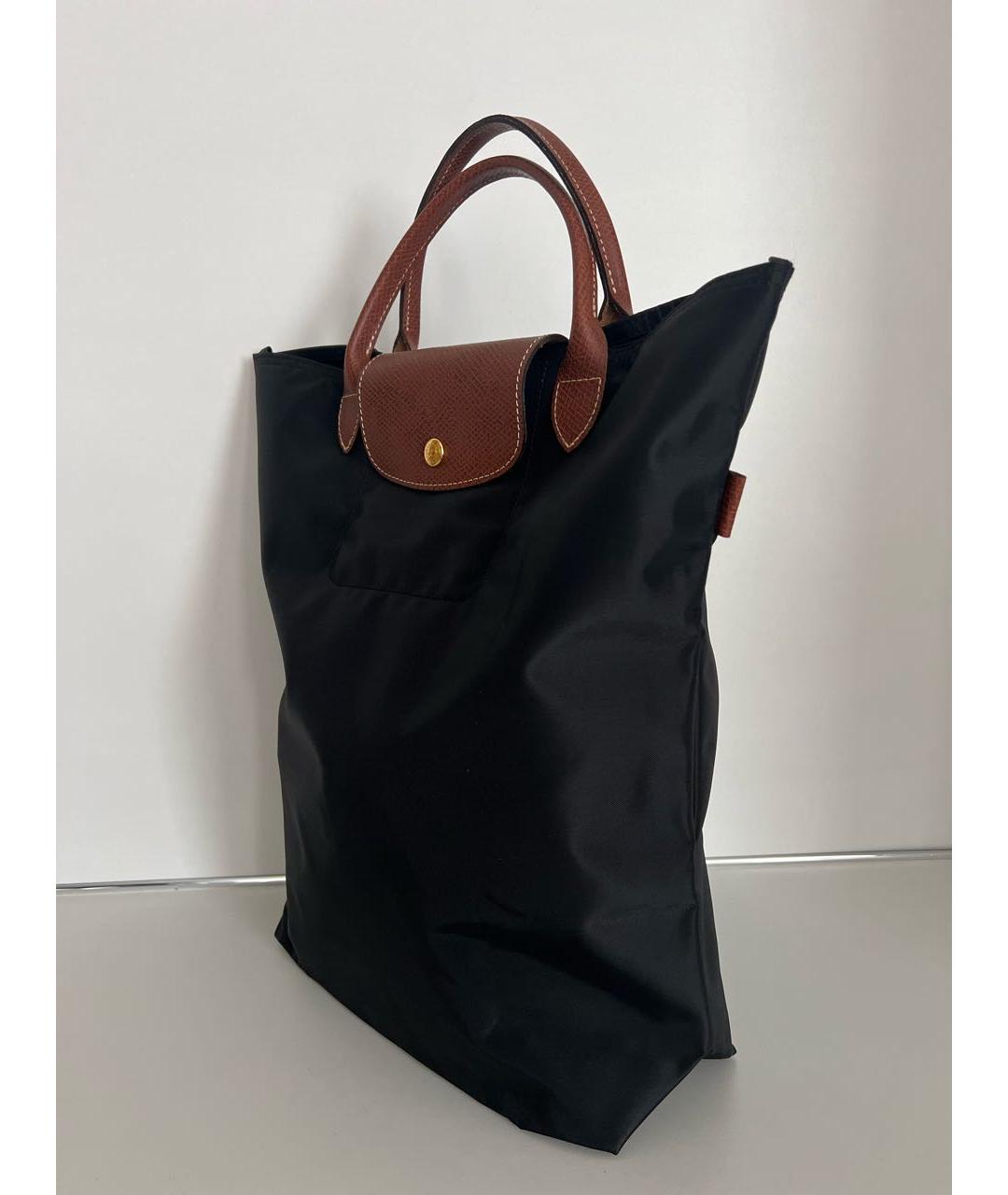 LONGCHAMP Черная синтетическая дорожная/спортивная сумка, фото 2