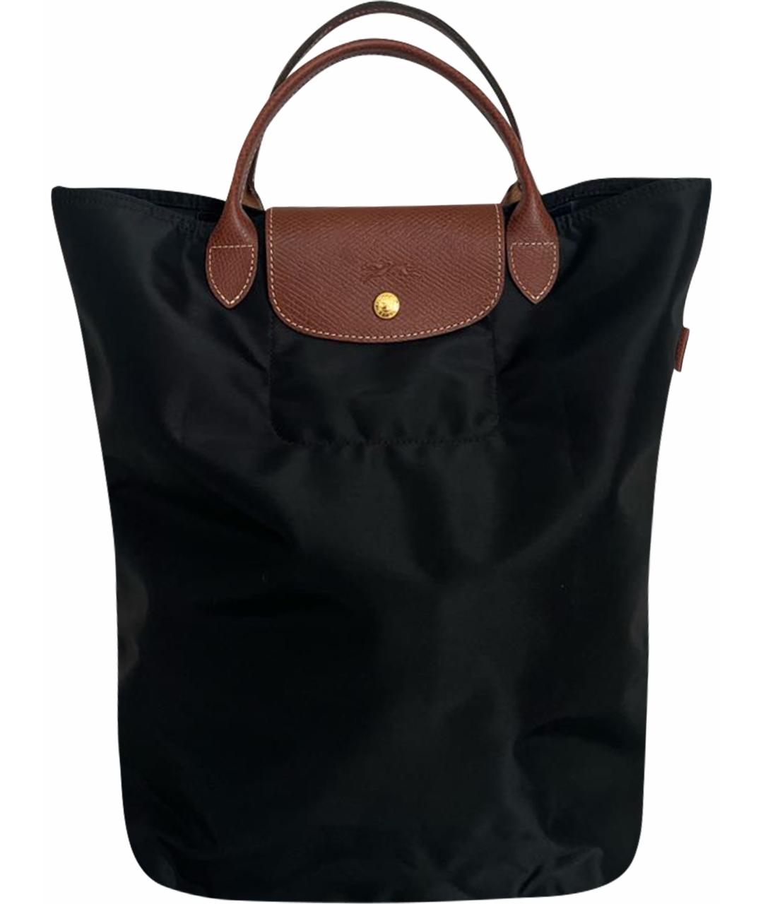 LONGCHAMP Черная синтетическая дорожная/спортивная сумка, фото 1