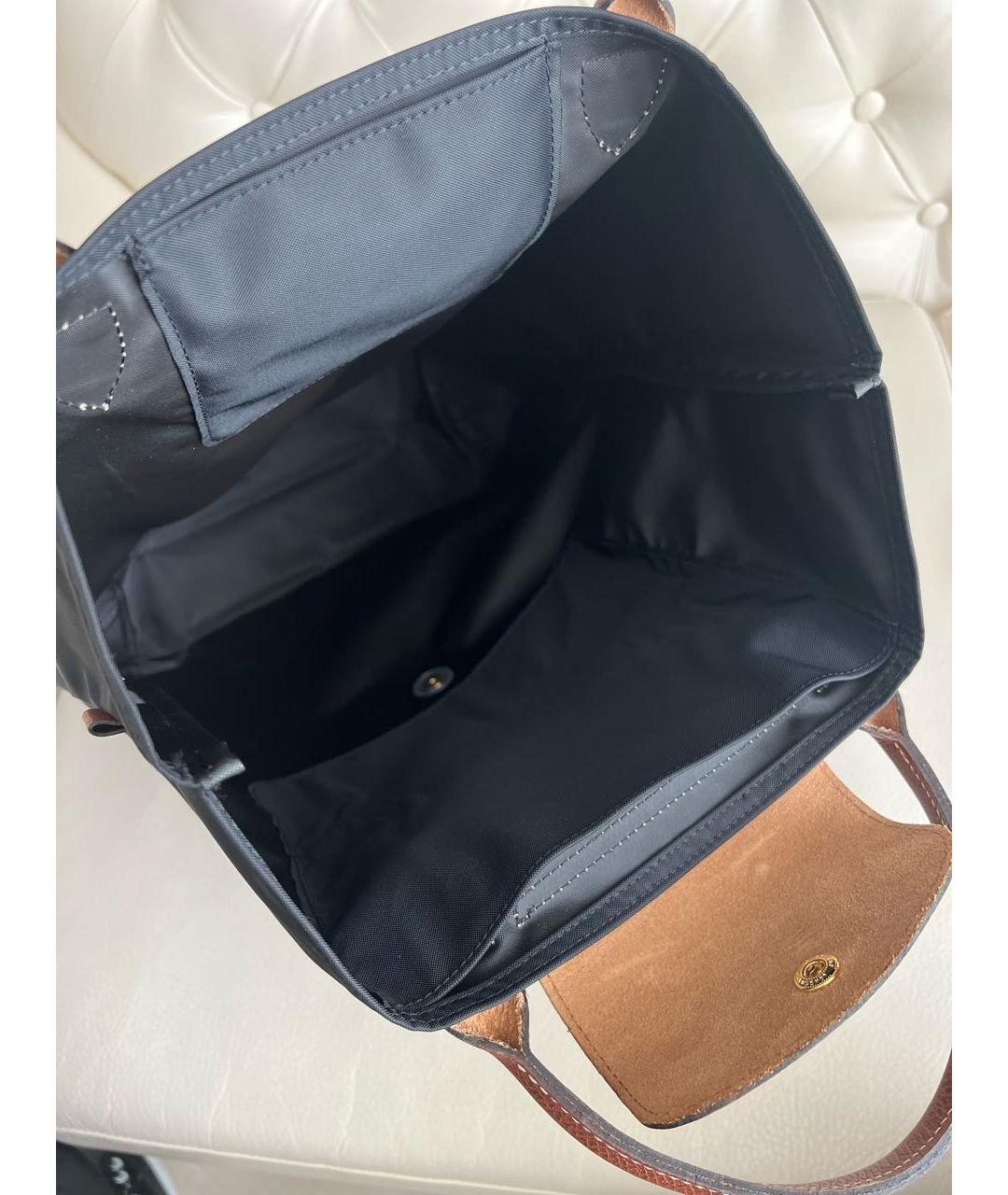 LONGCHAMP Черная синтетическая дорожная/спортивная сумка, фото 4