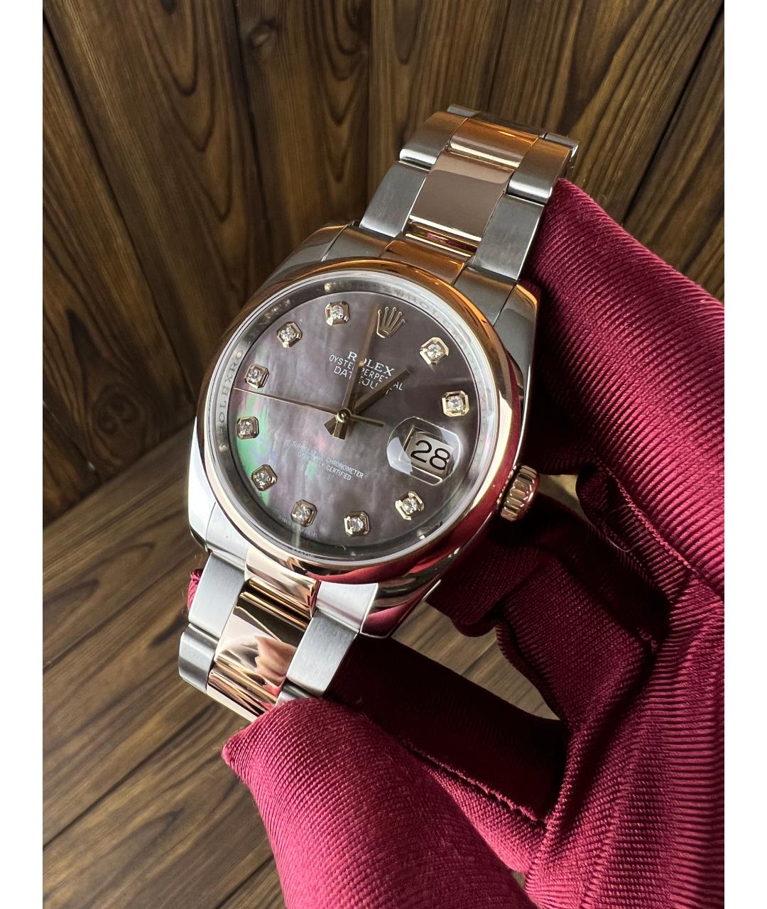 ROLEX Часы из розового золота, фото 3