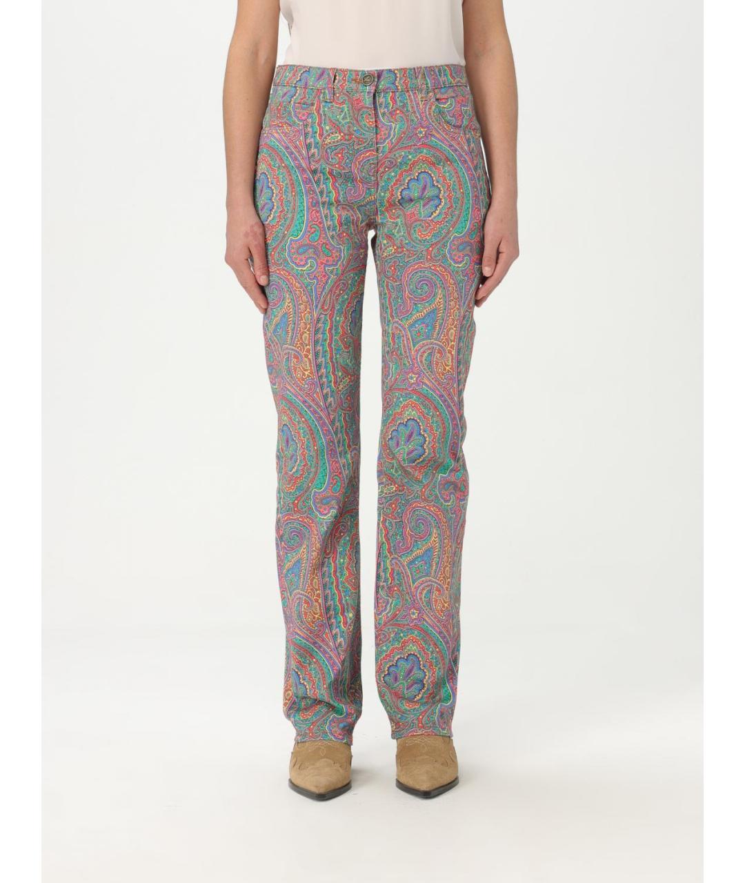 ETRO Мульти прямые джинсы, фото 2