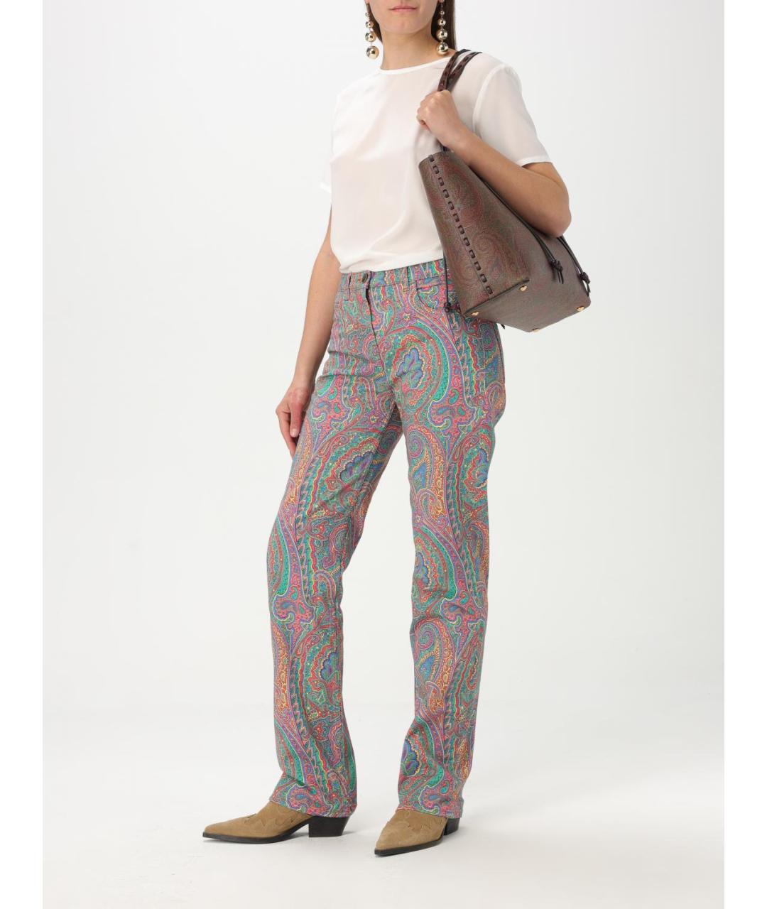 ETRO Мульти прямые джинсы, фото 3