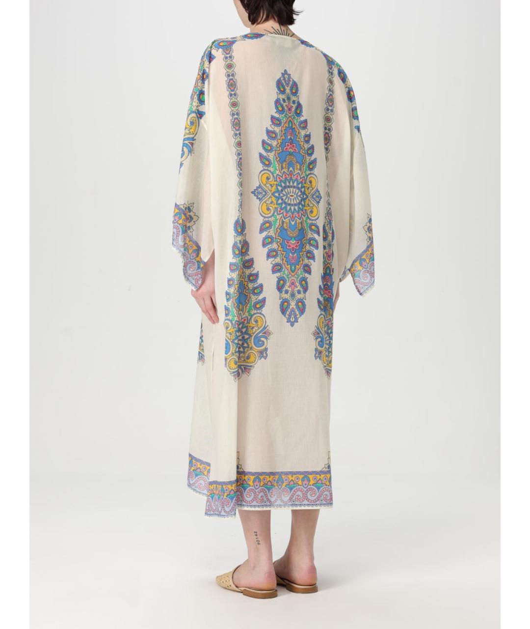 ETRO Мульти хлопковое повседневное платье, фото 3