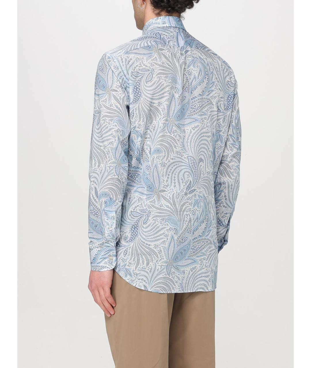 ETRO Голубая кэжуал рубашка, фото 4