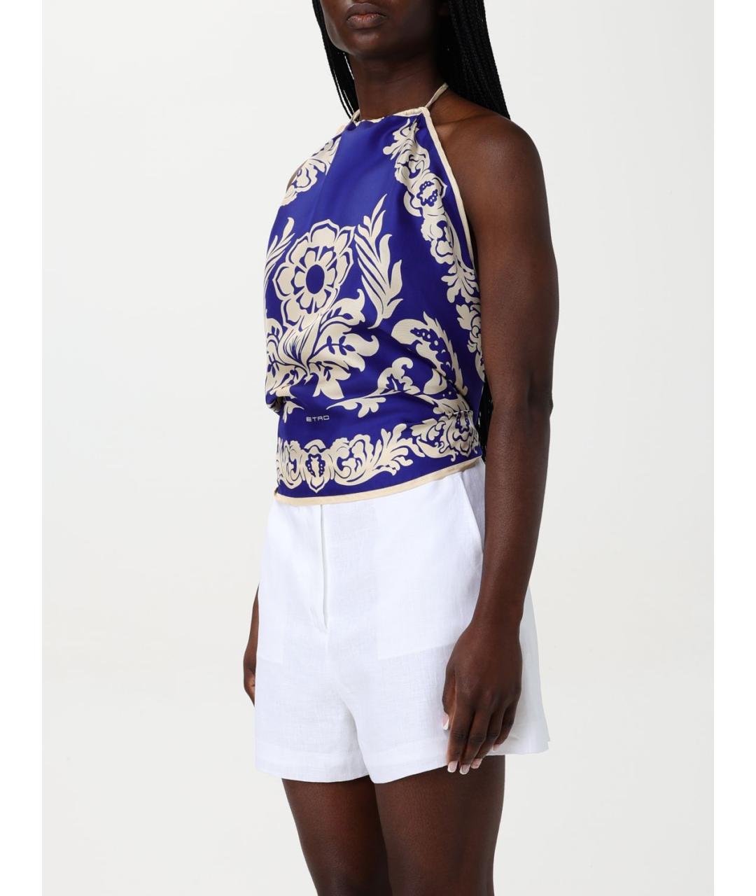 ETRO Синяя майка, фото 4