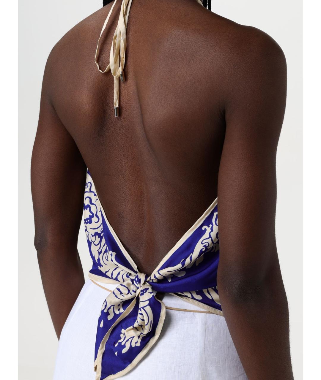 ETRO Синяя майка, фото 5