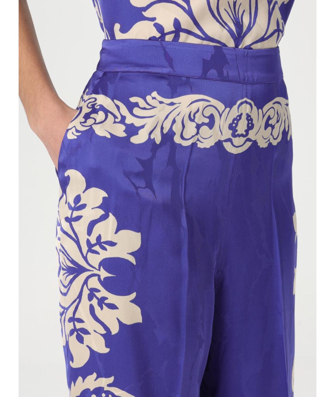ETRO Фиолетовые прямые брюки, фото 6