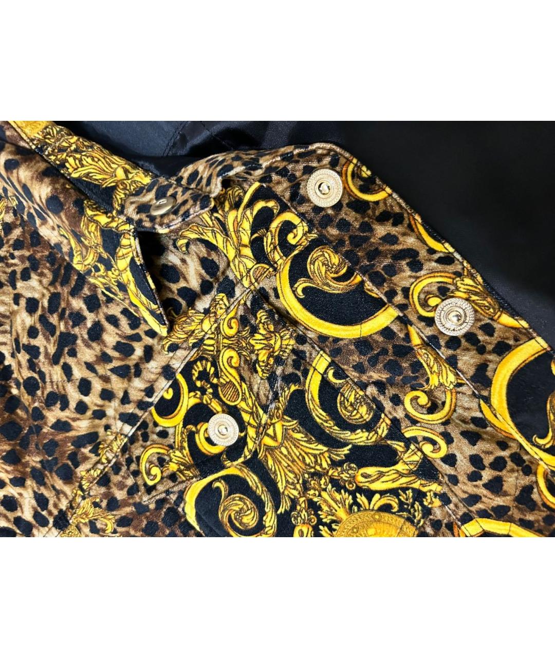 VERSACE JEANS COUTURE Желтая хлопко-эластановая куртка, фото 7