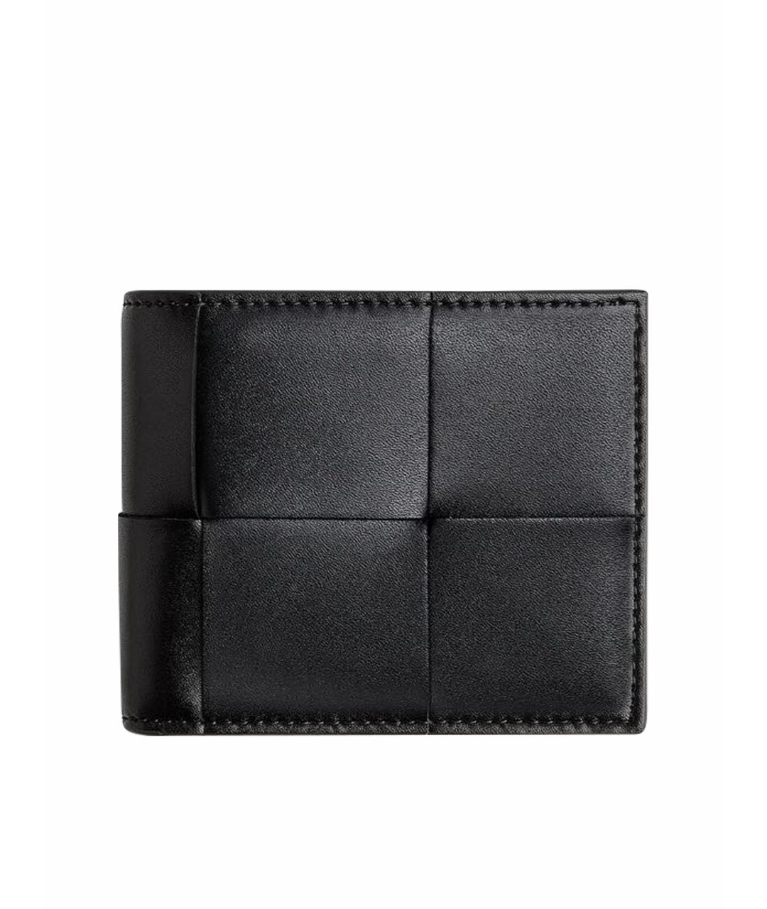 BOTTEGA VENETA Черный кожаный кошелек, фото 1
