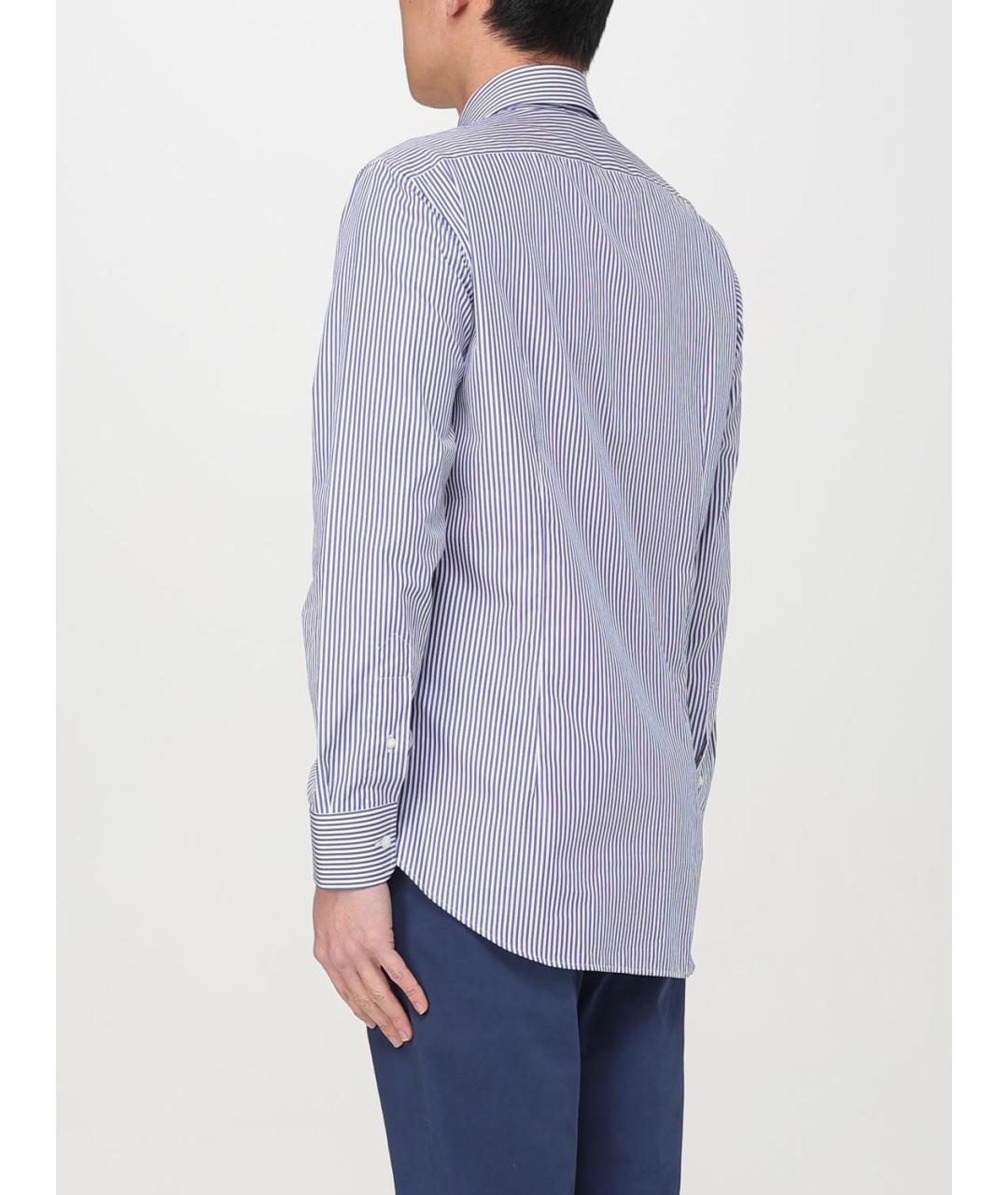 ETRO Синяя хлопковая кэжуал рубашка, фото 4
