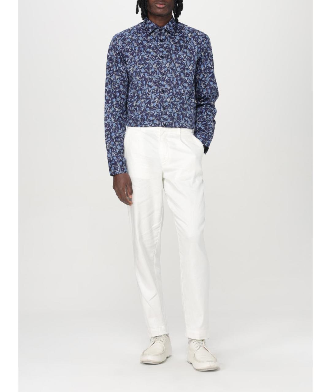 ETRO Синяя кэжуал рубашка, фото 2