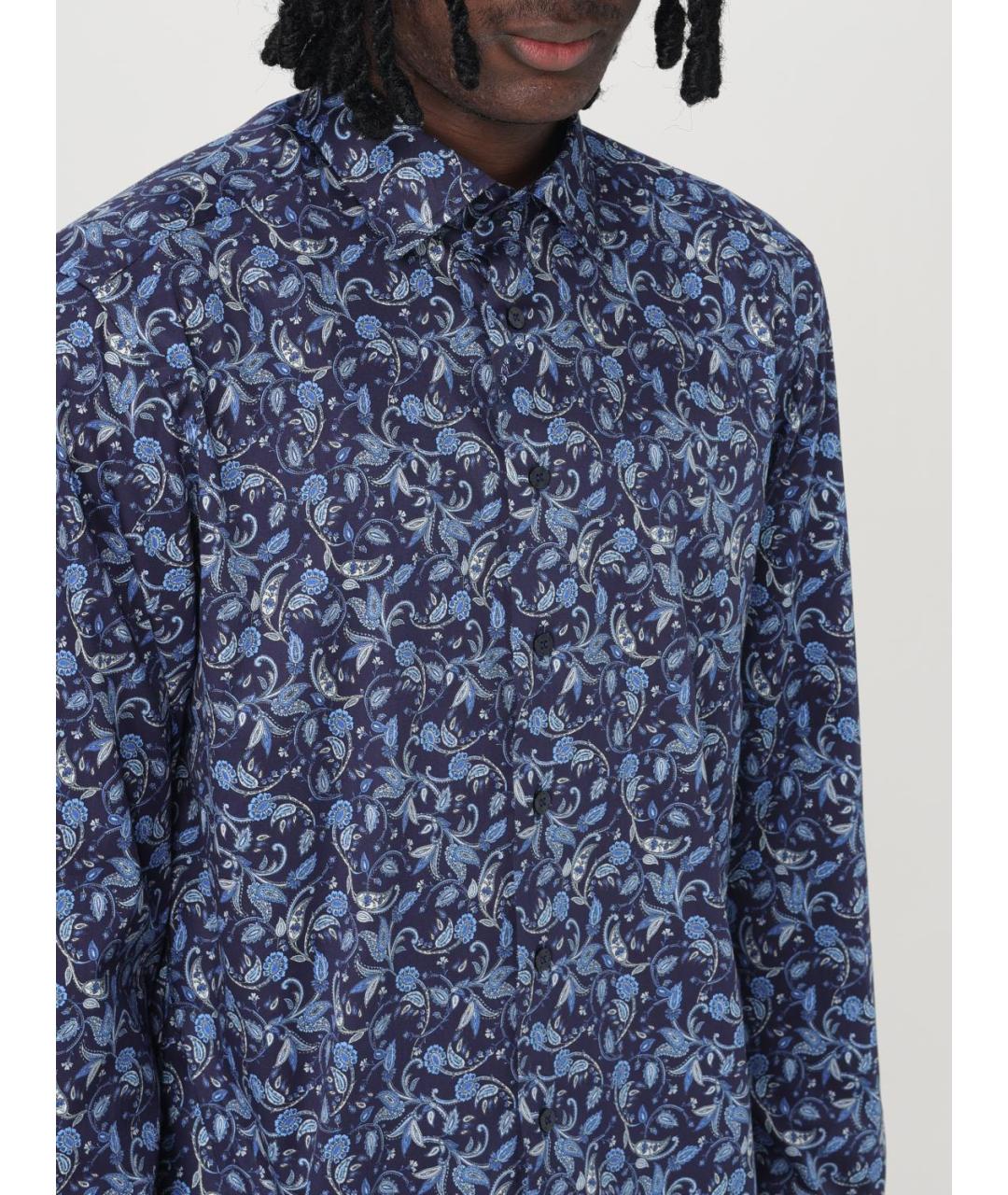 ETRO Синяя кэжуал рубашка, фото 5