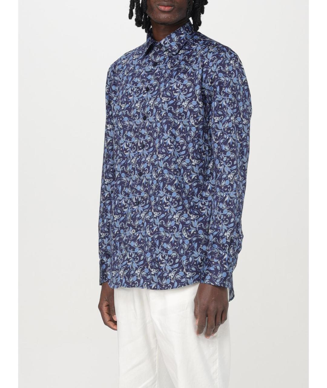 ETRO Синяя кэжуал рубашка, фото 4