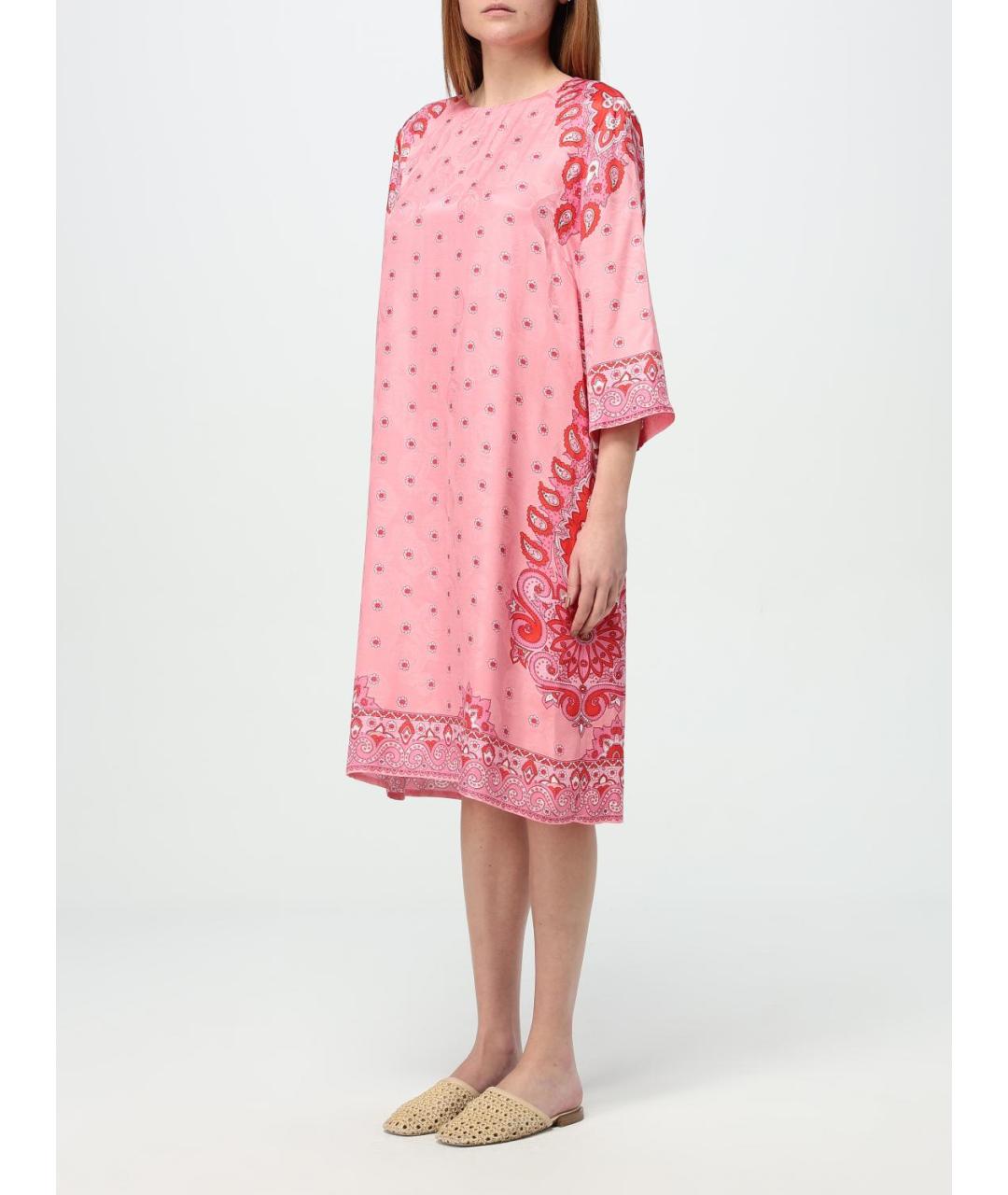 ETRO Розовое повседневное платье, фото 4