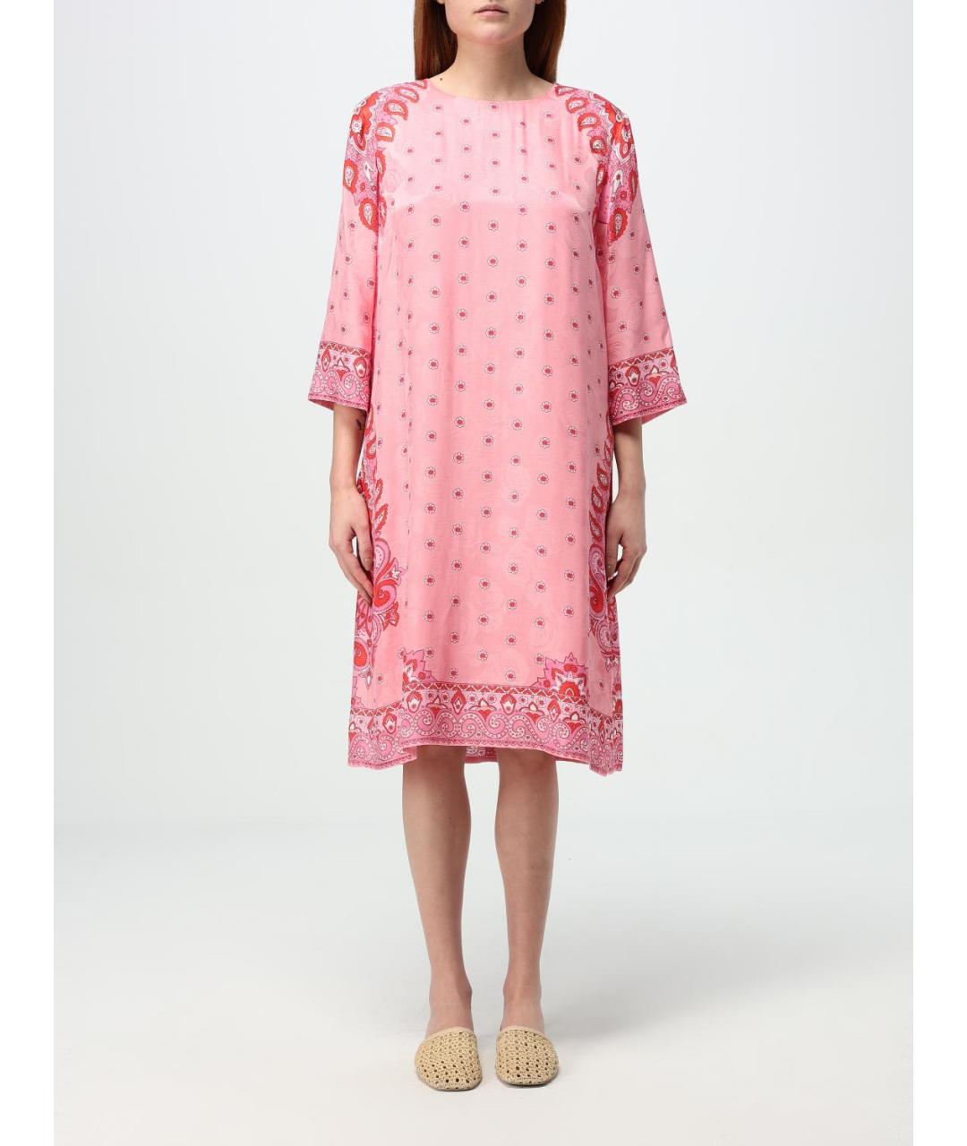 ETRO Розовое повседневное платье, фото 2