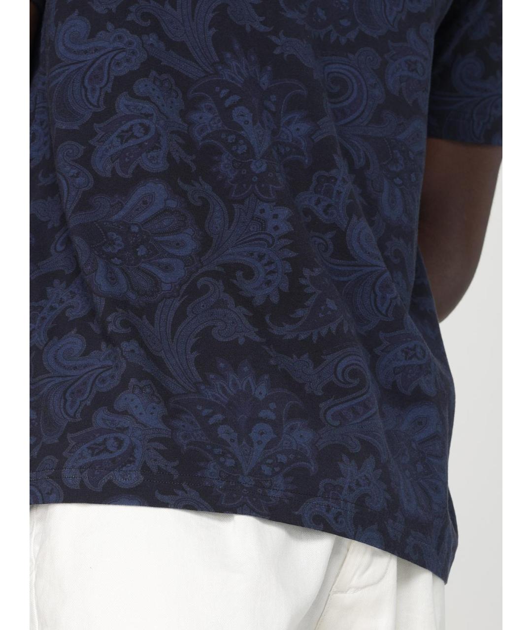 ETRO Синяя хлопковая футболка, фото 6