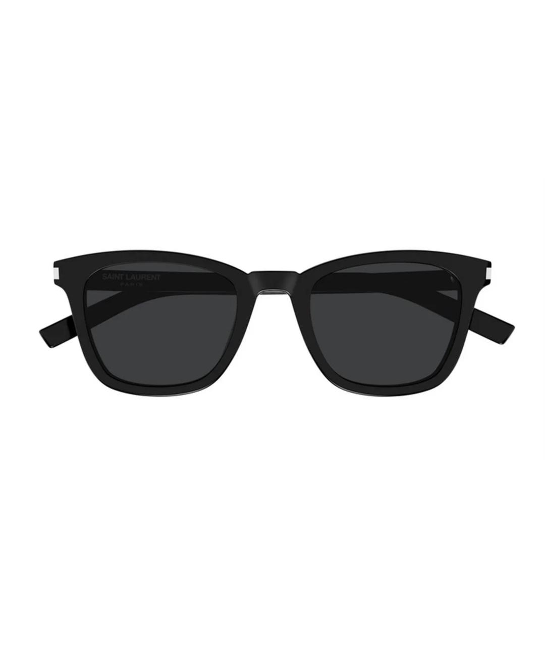 SAINT LAURENT Черные пластиковые солнцезащитные очки, фото 2