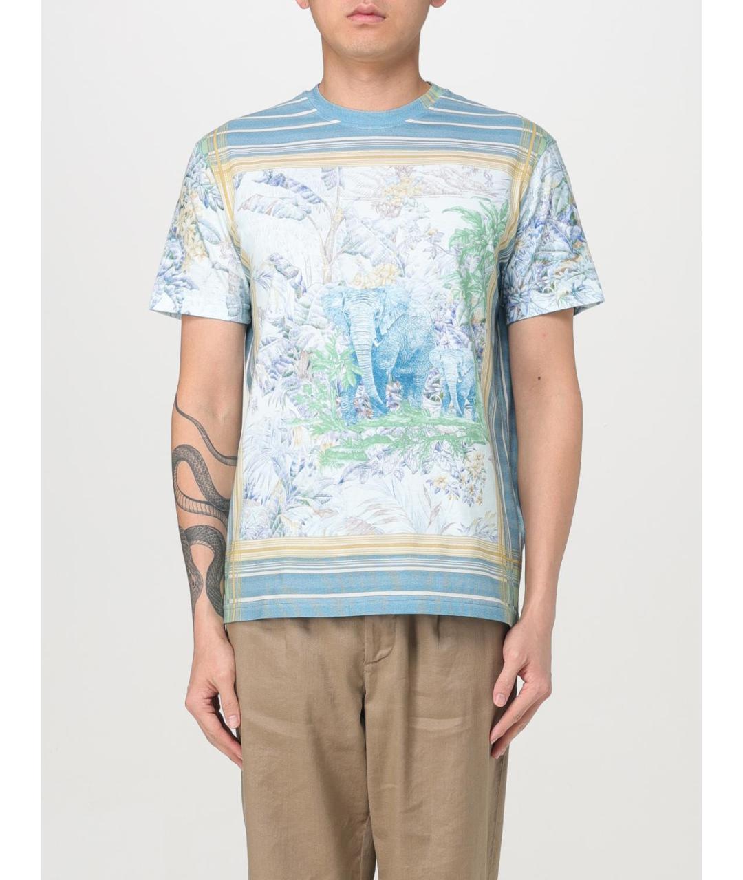 ETRO Мульти хлопковая футболка, фото 2