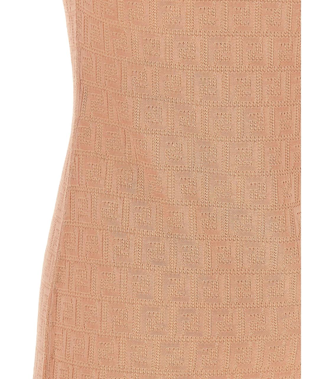 FENDI Розовое хлопковое платье, фото 4